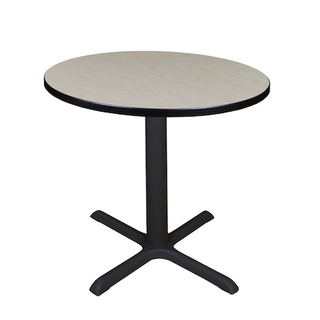 Round Tables > Breakroom Tables > Cain Square & Round Tables, 30 W, 30 L, 29 H, Wood,Metal Top